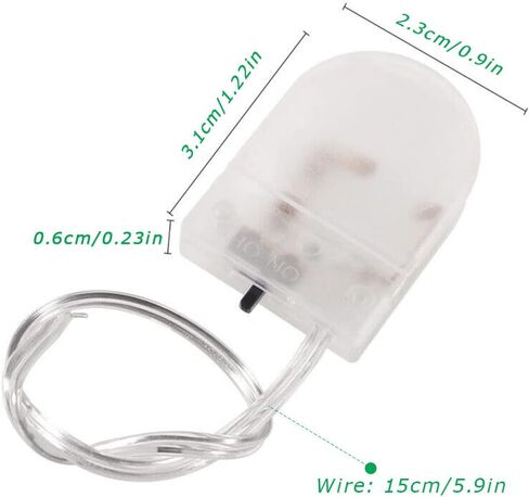 30 PCS CR2032 Battery Holder with Switch, Coin Cell Battery Holder with Leads, CR2032 Coin Cell Battery Holder (Transparent) in Saudi Arabia