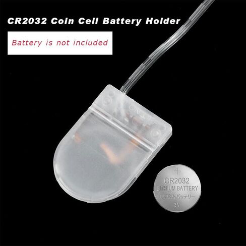 30 PCS CR2032 Battery Holder with Switch, Coin Cell Battery Holder with Leads, CR2032 Coin Cell Battery Holder (Transparent) in Saudi Arabia