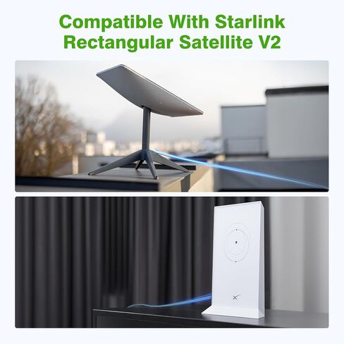 Starlink Cable 150FT for Starlink Satellite V2, Satellite Replacement Extension Cord with End Caps Waterproof, Starlink Replacement Cable Accessories with Cable Bushings & Wire Clips in Kuwait