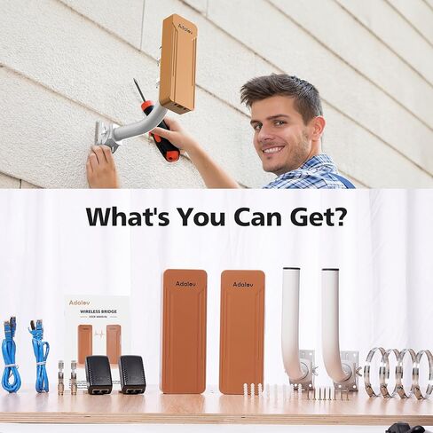 جسور لاسلكية مزدوجة النطاق CPE468 مع حوامل تثبيت، وجسر جيجابت واي فاي طويل المدى بطول 3 كيلومتر، وجسر إيثرنت لاسلكي خارجي 2.4 جيجا هرتز و5.8 جيجا هرتز لتمديد الشبكة من نقطة إلى نقطة ومن نقطة إلى عدة نقاط in Kuwait