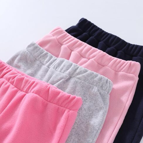 GLASH Kids Toddler Girls Sweatpants, 4pcs Casual Heated Micro Fleece Pants in Kuwait