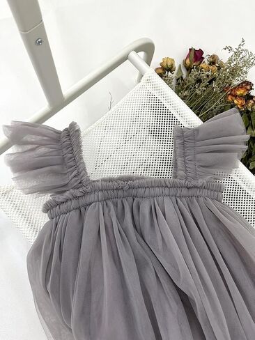 BGFKS Layered Tulle Ruffle Sleeveless Dress for Toddler Girls,Tutu Dress for Baby Girls Princess Dresses in Saudi Arabia