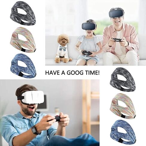 VR Eye Mask Cover Breathable Sweat Band with Oculus Go Quest 2 Adjustable Sizes for VR Glass VR Accessories（3pcs） in Saudi Arabia