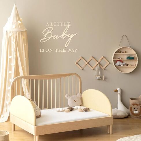 Urwonderbox A Little Baby is On the Way Wooden Sign Perfect Party Banner for Baby Shower Boy/Girl Decorations Gender Reveal Backdrop Party Photography Background (wood) in Saudi Arabia