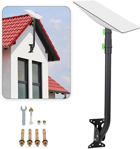 V2 Rectanqular Dish,Gen 3 Mount for Starlink, 25 Inch Wall Mount/Roof Mount Compatible, Adjustable Mounting Kit for Starlink Internet Kit Satellite in Kuwait