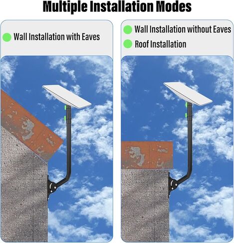 V2 Rectanqular Dish,Gen 3 Mount for Starlink, 25 Inch Wall Mount/Roof Mount Compatible, Adjustable Mounting Kit for Starlink Internet Kit Satellite in Kuwait