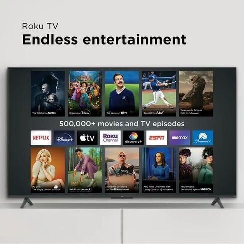 تلفزيون TCL 43S451 مقاس 43 بوصة من الفئة 4 4K UHD HDR LED Smart Roku يعمل مع Siri وAlexa وHey Google (متجدد) in Kuwait