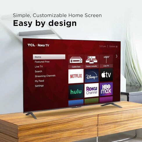 تلفزيون TCL 43S451 مقاس 43 بوصة من الفئة 4 4K UHD HDR LED Smart Roku يعمل مع Siri وAlexa وHey Google (متجدد) in Kuwait