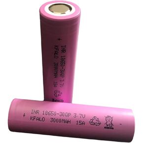 Authentic 30QP Rechargeable 3.7V 18650 Battery Flat Top, Real 3000mAh(2PCS, with Free Plastic Case)