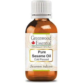 Pure Sesame Oil (Sesamum indicum) with Glass Dropper Cold Pressed 30ml (1 oz)