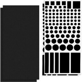 Blackout Stickers for Electronics 4 Sheets LED Light Dimming for Routers LED Filters 2 Sheets All Black Dimming 50% ~ 80% of LED Lights Covers Blackout for Electronics Glass Surfaces Indoor Use