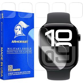 ArmorSuit 6 Pack for Apple Watch Series 10 46mm Screen Protector MilitaryShield HD Clear Film - Made in USA