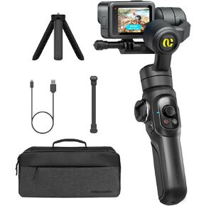 Gimbal Stabilizer for Go Pro, Handheld Gimbal with 360° Rotation for Video Recording, 3-Axis Gimbal Stabilizer Compatible with Gopro Hero 12/11, Osmo Action, Insta360 ONE R,Sony RX0-Smart G1