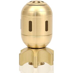 Atomic Bomb Spinning Top,Fidget Spinners for Adults Kids,Metal Decompression Fun Spin Toys for Desk Office Executive,2024 New Brass Removable Assembly Mini Torpedo Spinning Top Toys