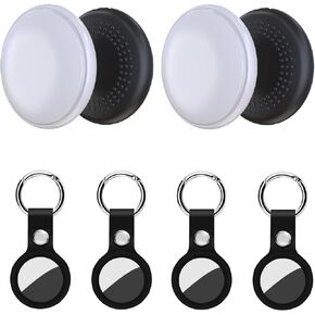 Key Finder, Bluetooth Tracker Tag, Works with Find My (iOS Only),Sound Location, Key Locator Tracker for Luggage, Suitcase, Wallet, Pet, Kid 4 Pack