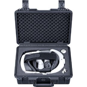جراب صلب مقاوم للماء من Lykus Titan OQ210، يعمل مع حزام الرأس بتصميم Quest 3 وKiwi مع بطارية/حزام النخبة مع البطارية، حماية أفضل [الجراب فقط]
