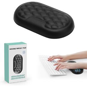Mouse Wrist Rest, Ergonomic Desk Wrist Support and Elbow Rest Pad, Leather Elbow Pads for Desk with Memory Foam, Wrist Cushion for Computer Laptop Office PC Gaming, Relieve Wrist Arm Pain