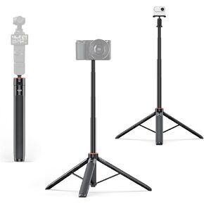 53.74 inch Selfie Stick Extendable Camera Vlogging Tripod for Insta360 GO 3S/X4/X3,Camera Mount Extender Telescopic Rod Extension Pole,for DJI Pocket 3/Ation3/4 for GoPro 13/12/11/10/9