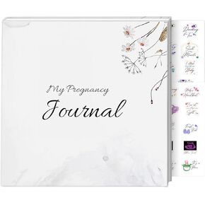 Pregnancy Journal, Pregnancy Books For First Time Mom, With Milestone Stickers, The Pregnancy Journal, Keepsake Pregnancy Journal, Pregnancy Journals for First Time Moms, Delicate Floral Theme