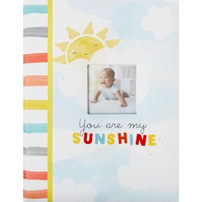 سي آر جيبسون B2-24545 كتاب ذكريات الأطفال المحايد للجنسين You are My Sunshine، 8.8 بوصة عرض × 11.2 بوصة طول مع 64 صفحة، متعدد الألوان