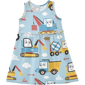 Summer Girl Dresses Sleeveless Cotton Dress Baby Toddler Girl Outfits Girls Clothes Size 2t-8Y