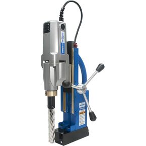 Hougen HMD918 Two Speed Magnetic Drill 6" Depth with Pressurized Coolant System - 115V Drill Holes Up to 6" Deep, Multiple Stacked Plates or Extend Your Hole Reach Capability
