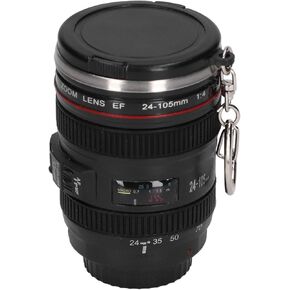 100ml Coffee Mug Funny Mug Camera Lens Cup Stainless Steel Pen Holder Replica of EF 24-105mm f/4.0L USM Lens for Photography Lover