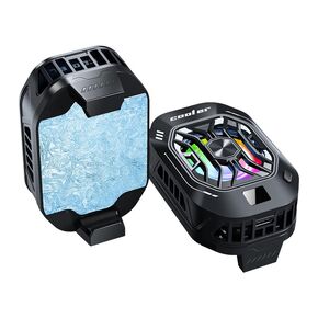 Phone Cooler,Phone Cooling Fan.He is a Necessary Cooling Product for Long Live Streaming, Playing Games, and Brushing Short Video Screens.