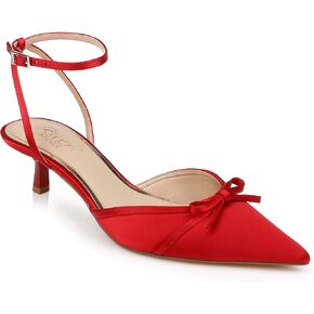 Jewel Badgley Mischka Talasia Pointed Toe Kitten Heels