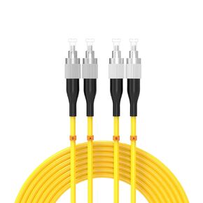 6Meters 20ft LC/UPC-LC/UPC Single-Mode Fiber Optic Cable LC to LC OS2 Jumper Optical Patch Cord Duplex 9/125um Yellow LC-LC