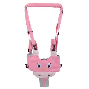 Baby Walking Harness, Infant Walking Helper, Handheld Toddler Walk Assistant Belt Walk Support Assist Trainer Tool for Infant 8 to 24 Month Old, Support Lifting Type and Pull Back Type(Pink)