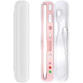 Pencil Case Compatible with Apple Pencil 1st Generation, 2nd Generation and Pro, Storage and Carrying Cases Compatible with iPad Pen, Other Stylus, and for Pencil Tips, Cap (Pink)