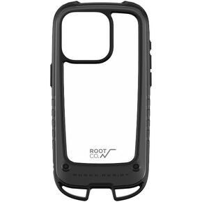 iPhone 15Pro Gravity Shock Resist Case +Hold. (Black)