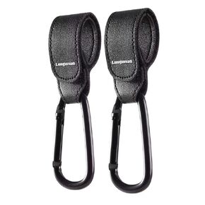 （2-Black）Baby Stroller Hooks Clip or Hanging Diaper Bag Universal Hooks Accessories for Stroller and Car or Shopping Cart