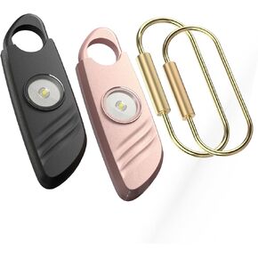 Personal Safety Alarm - 2 Pack, 140db Siren, Powerful Safe Sound, Strobe Light, and Convenient Key Chain. Personal Alarm Suitable for Women, Children, and The Elderly