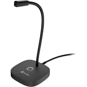 KLIM Lingo - Desktop USB Microphone for PC and Mac - with Mute Button - Compatible with Any Computer - Professional Desktop Microphone - High Definition Audio - New Version