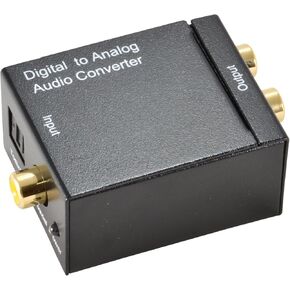 JacobsParts Coaxial and Toslink Optical Digital Audio to RCA Analog Audio Converter