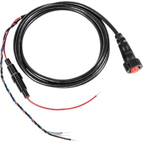 Upgraded 010-12445-00 Power/Data Cable Threaded 4-Pin Replacement Cable Compatible with Garmin Transducers echoMAP Chirp/Plus/UHD, GPSMAP Panoptix, Black