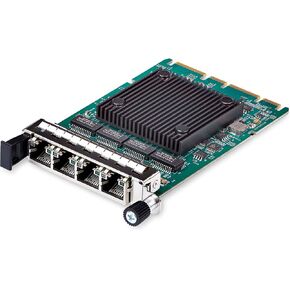 StarTech.com 4-Port RJ45 Gigabit OCP 3.0 Server Network Card w/Intel I350, SFF 4C+/PCIe 3.0/PXE/VLAN, 3-Speed Ethernet NIC