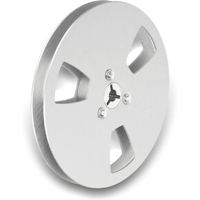 Empty Take Up Reel to Reel Small Hub, 5in 3 Hole Wind Resistance Aluminum Alloy Empty Tape Reel, Open Reel Sound Tape Empty Reel Replacement for Reel to Reel Recording Tape