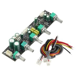 NE5532 Subwoofer Preamplifier Tone Board 2.1 AC12V-15V Preamp Treble Bass Ultra Low Frequency Independent Adjustment