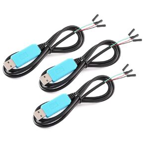 3Pcs PL2303TA Download Cable USB to TTL Serial Cable RS232 Module Upgrade Module USB to Serial Port Download Cable