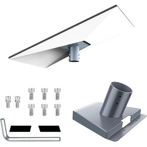 Starlink Gen 3 Pipe Adapter, Antenna Bracket, Starlink Gen 3 Installation Kit, Compatible with Starlink Standard Antenna, V3 Kickstand Dishy. (Grey)