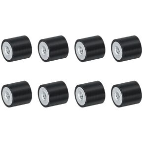 uxcell 15 x 15mm M5 Thread Female Rubber Mounts,Vibration Isolators,Replaces Anti Vibration Pads Flat Silentblock Base Block 8pcs