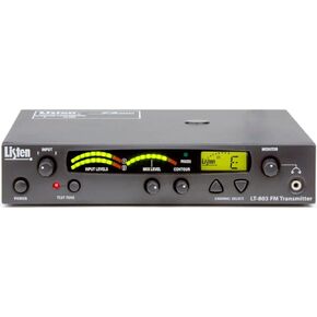 Listen Technologies LT-803-072-01 High Power Stationary 3-Channel RF Transmitter (72 MHz), Dark Grey with White Silk Screening, Transmission Range Up to 1000’