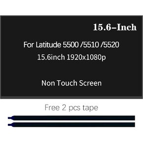 LCD Screen Replacement for Dell Latitude 5500 5501 5510 5520, FHD 1920X1080P 30Pin Non-Touch IPS LED Display