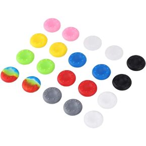 Games Thumb Grips Silicone 20 Pcs Controller Accessories Joystick Antiskid Case for Ps2 Ps3 One 360