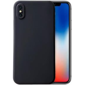 Compatible with iPhone X or iPhone Xs Soft Liquid Silicone Gel Cell Phone Mobile Basic Back Case Cover (White)
