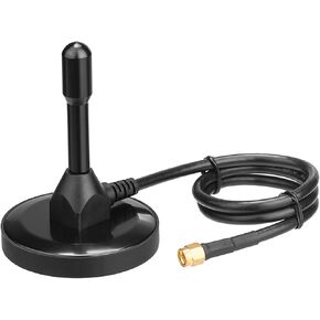 WiFi Antenna with SMA Male Connector 2.4G 5.8G 5dBi Waterproof WiFi Antenna Magnetic Base 3m/10ft Cable for Wireless Router WiFi Network Card