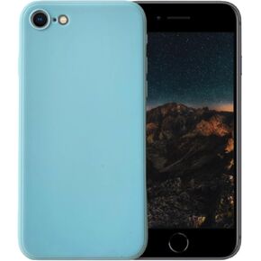 متوافق مع iPhone 7 أو iPhone 8 غطاء خلفي أساسي من جل السيليكون السائل الناعم للهاتف الخلوي (برتقالي)